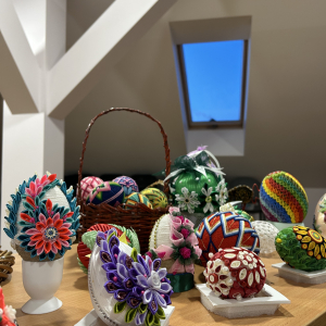 Wielkanocne kanzashi